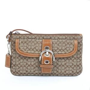 Coach Khaki Signature Buckle Wallet